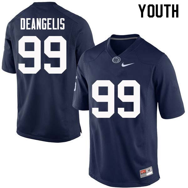 Youth #99 Nick DeAngelis Penn State Nittany Lions College Football Jerseys Sale-Navy
